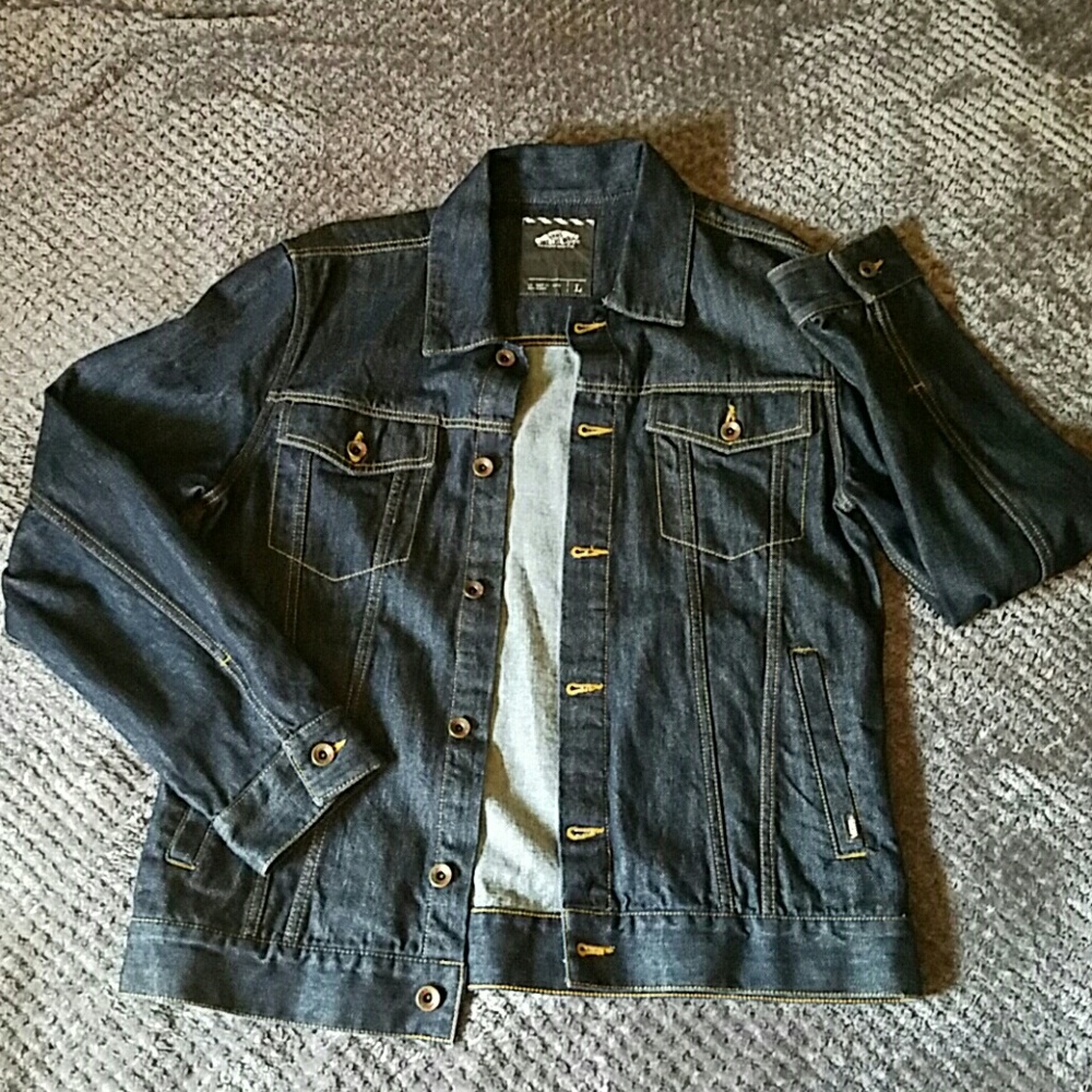 Vans men jean jacket Large